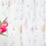 Mezei virágos voálfüggöny
