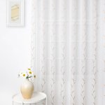 Arany leveles sablé függöny