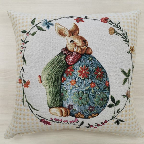Húsvéti nyuszis-tojásos díszpárna