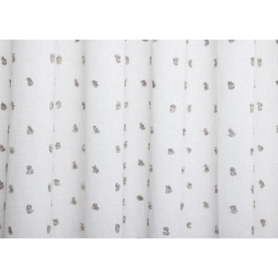 Drapp alapú barna pöttyös függöny