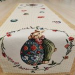 Húsvéti tojásos-nyuszis nagyfutó 45x140cm