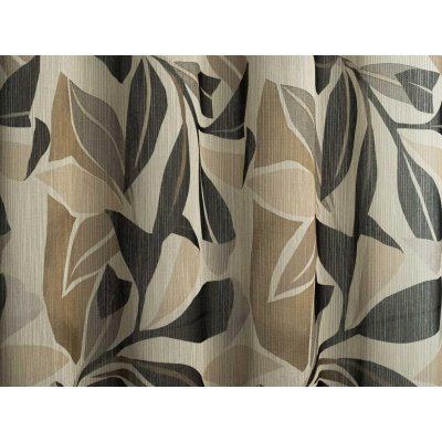 Drapp-barna pálmaleveles függöny