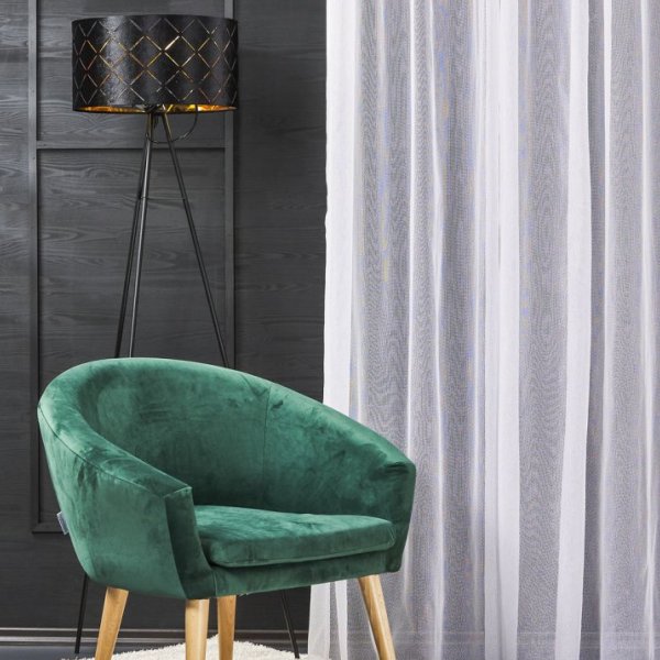 Fehér noppos sablé függöny