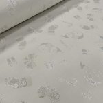 Ezüst hóemberes karácsonyi abrosz