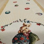 Húsvéti tojásos-nyuszis nagyfutó 45x140cm