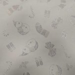 Ezüst hóemberes karácsonyi abrosz