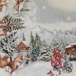 Szarvasos karácsonyi asztalközép