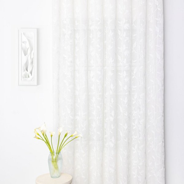 Hímzett leveles függöny2.