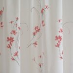 Coral virágos függöny