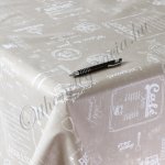 Drapp kávé mintás viaszosvászon abrosz