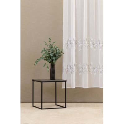 Hímzett leveles batiszt függöny