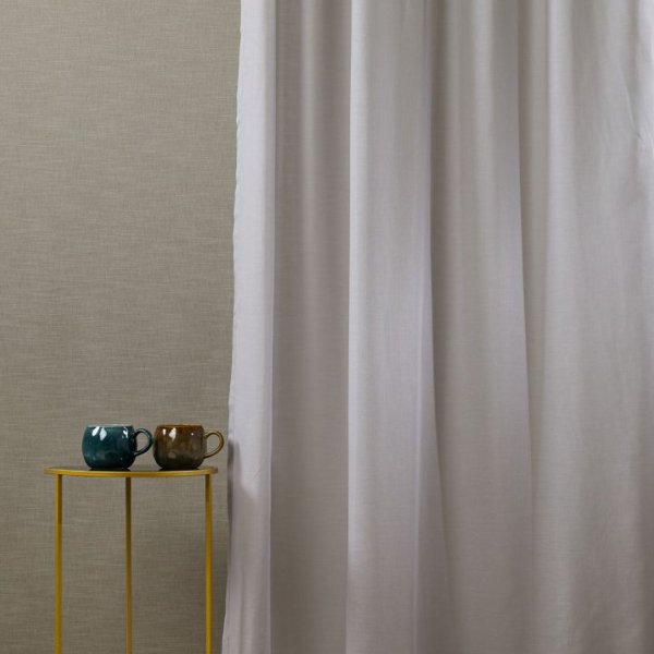 Szürke lángmentes batiszt függöny