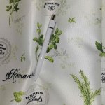 Zöld fűszernövényes abrosz