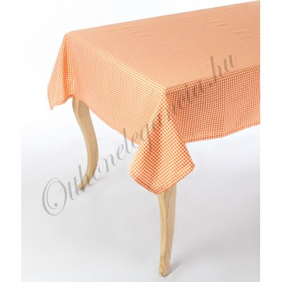 Narancssárga apró kockás abrosz