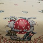 Piros tojásos nyuszis asztalközép