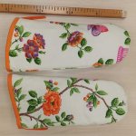 Madárkás-virágos  kötény szett