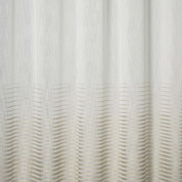 Drapp csíkos lenes hatású függöny