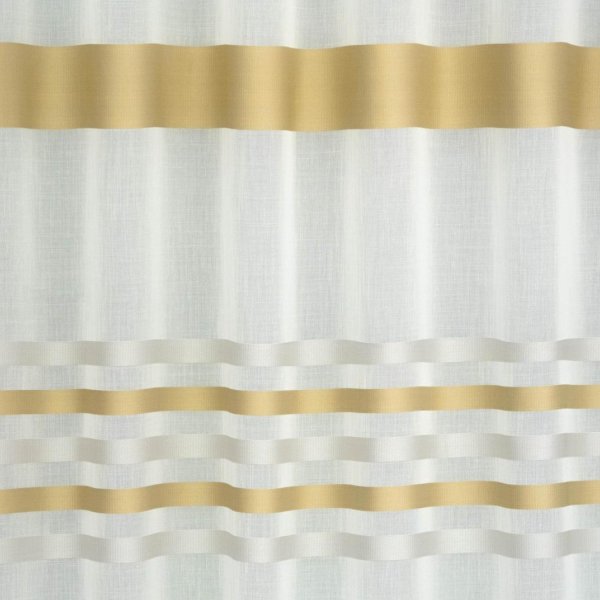 Okker csíkos függöny