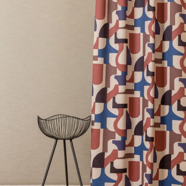 Kék-fahéj absztrakt mintás dimout