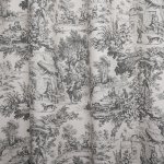 Vintage udvari élet dekor (szürke)