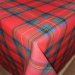 Karácsonyi kockás abrosz