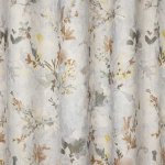 Szürke-barna virágos dimout