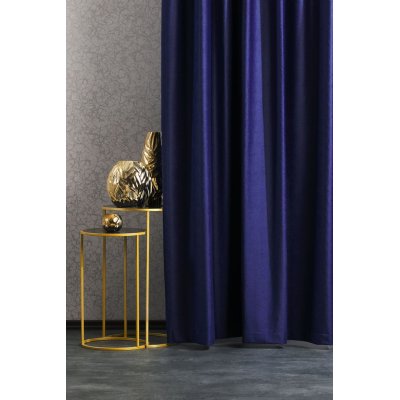 Királykék kalanderezett bársony