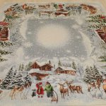 Szarvasos karácsonyi asztalközép