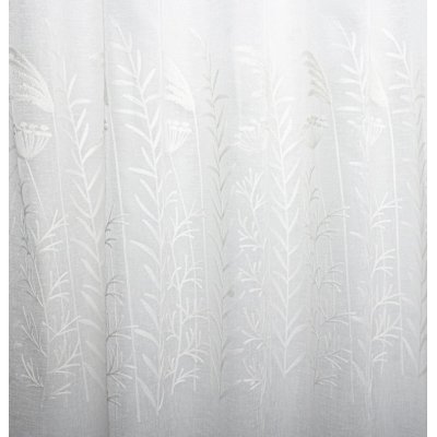 Natúr alapú ecrü virágos függöny