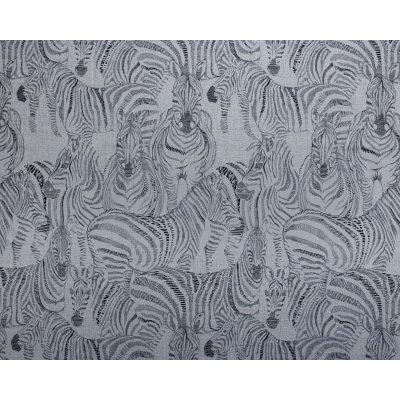 Szürke zebra mintás dekor