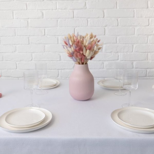 Fehér apró mintás teflon abrosz