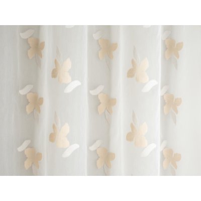 Arany szövött virágos függöny