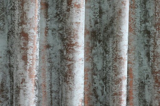 Türkiz-bronz koptatott dekor