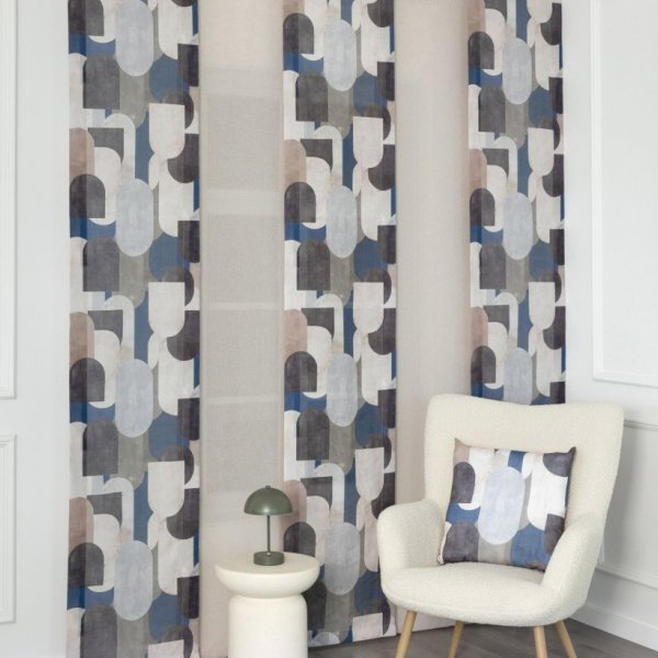 Színes retro  mintás függöny3.