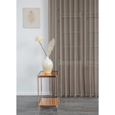 Voál függöny világosbarna