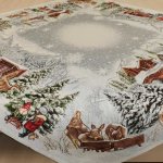 Szarvasos karácsonyi asztalközép