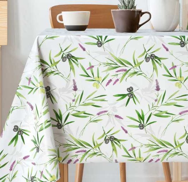 Olíva mintás viaszosvászon