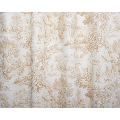 Vintage udvari élet dekor (okker)