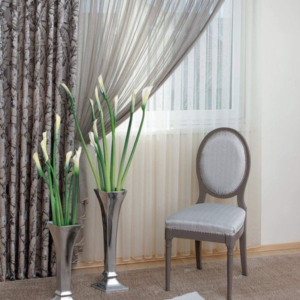 Szürke leveles dekor