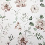 Mályva virágos bársonyos dekor