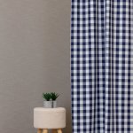 Sötétkék teflonos kockás abrosz