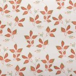 Tégla színű leveles dekor