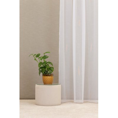 Narancs mintákkal szőtt függöny