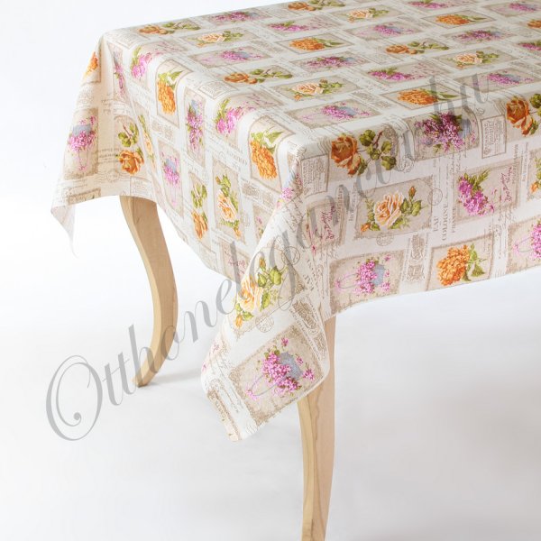 Rózsás impregnált abrosz