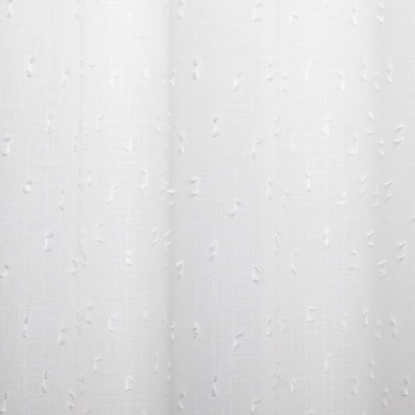Törtfehér alapon apró fehér csomós függöny