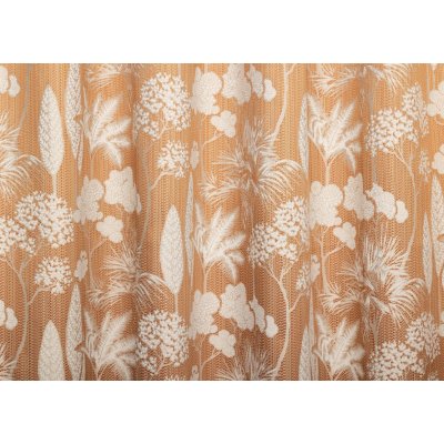 Narancs alapú szövött virágos dekor