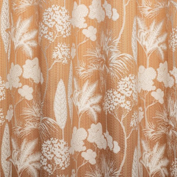 Narancs alapú szövött virágos dekor