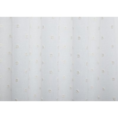 Natúr alapú ecrü pöttyös függöny