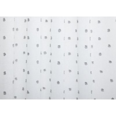 Natúr alapú szürke pöttyös függöny