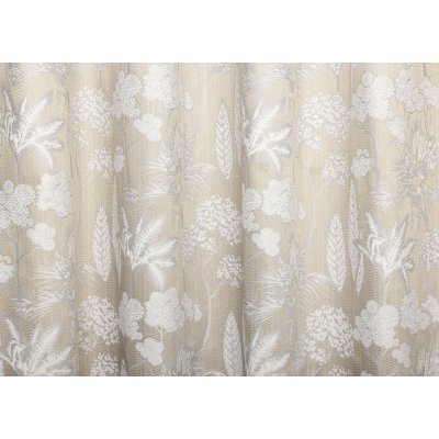 Bézs alapú szövött virágos dekor